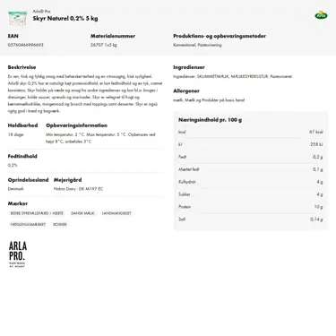 Download produktinformation