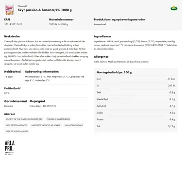 Download produktinformation