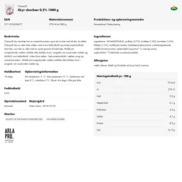 Download produktinformation