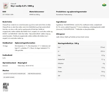 Download produktinformation