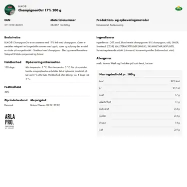 Download produktinformation
