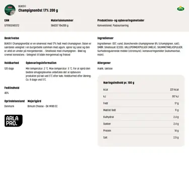 Download produktinformation