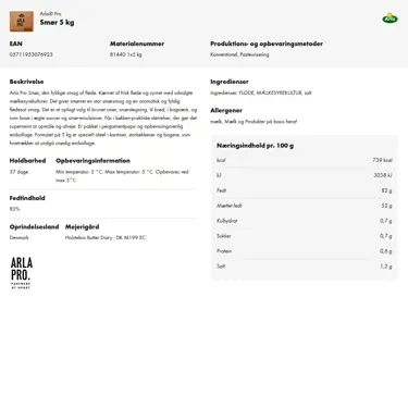 Download produktinformation