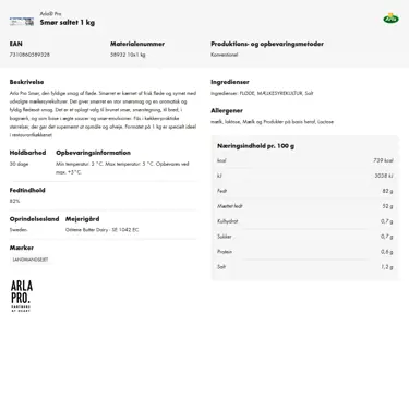 Download produktinformation