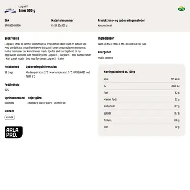 Download produktinformation