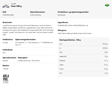 Download produktinformation