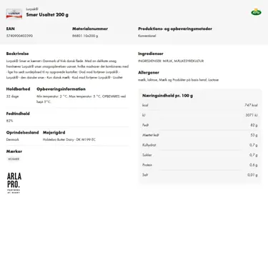 Download produktinformation