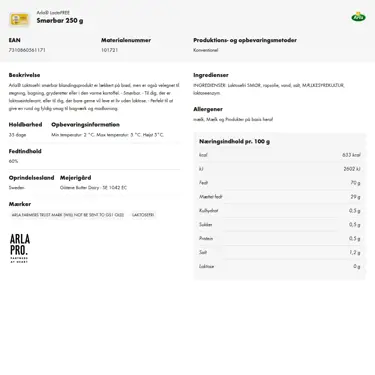 Download produktinformation