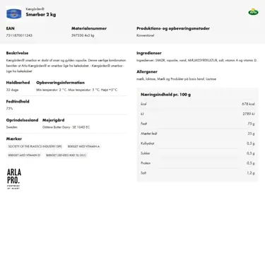 Download produktinformation