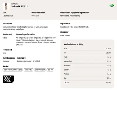 Download produktinformation