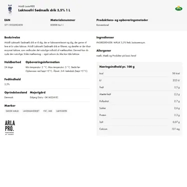 Download produktinformation