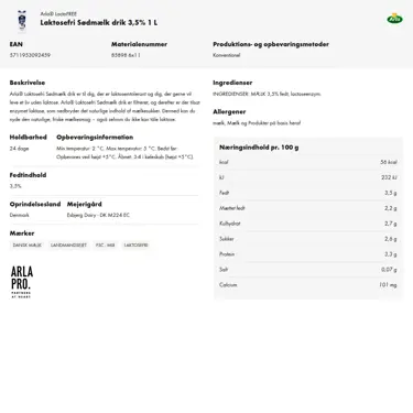 Download produktinformation