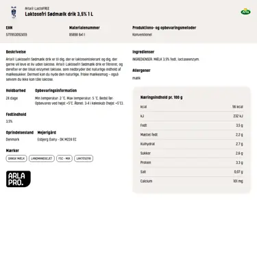 Download produktinformation