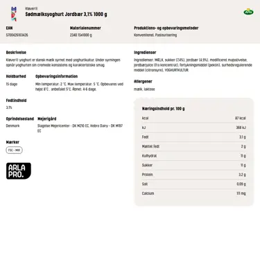 Download produktinformation