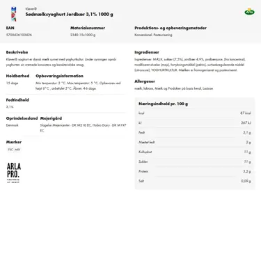 Download produktinformation