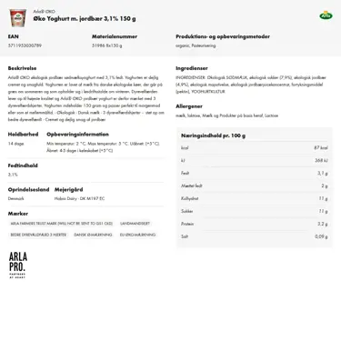 Download produktinformation