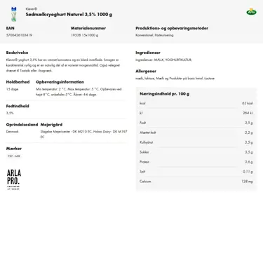 Download produktinformation