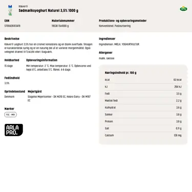 Download produktinformation