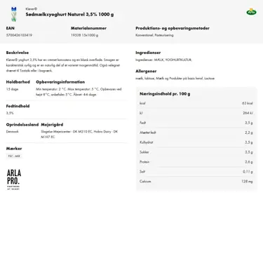 Download produktinformation