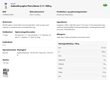 Download produktinformation