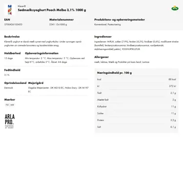 Download produktinformation