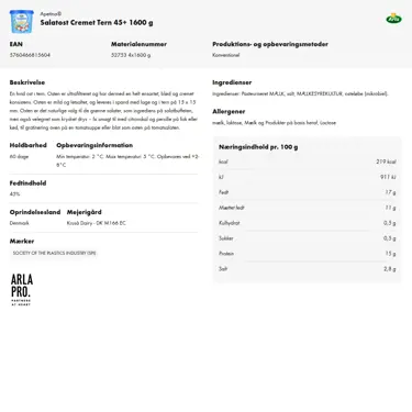 Download produktinformation