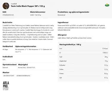 Download produktinformation