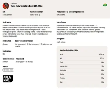 Download produktinformation