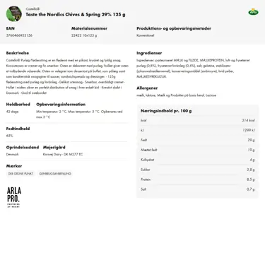 Download produktinformation