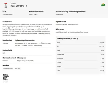 Download produktinformation