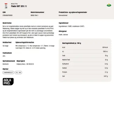 Download produktinformation