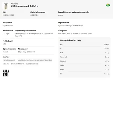 Download produktinformation