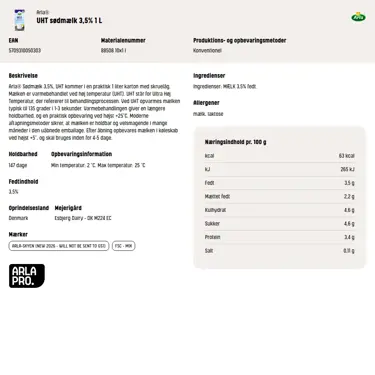 Download produktinformation