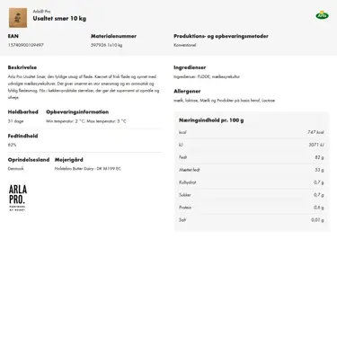 Download produktinformation