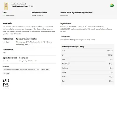 Download produktinformation