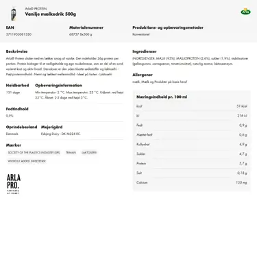 Download produktinformation