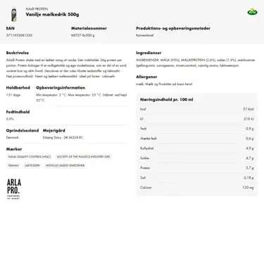 Download produktinformation
