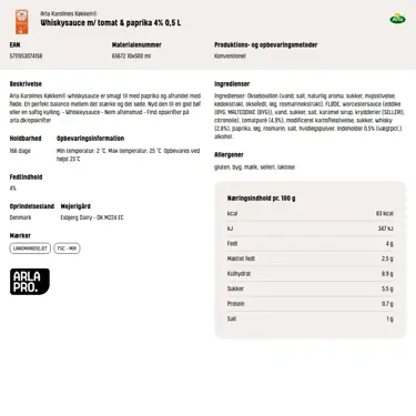 Download produktinformation