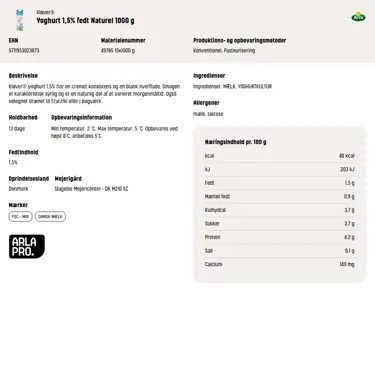 Download produktinformation