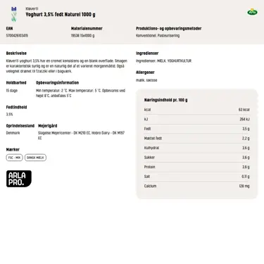 Download produktinformation