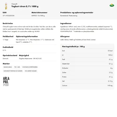 Download produktinformation