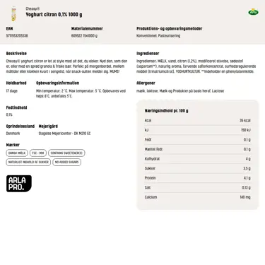 Download produktinformation