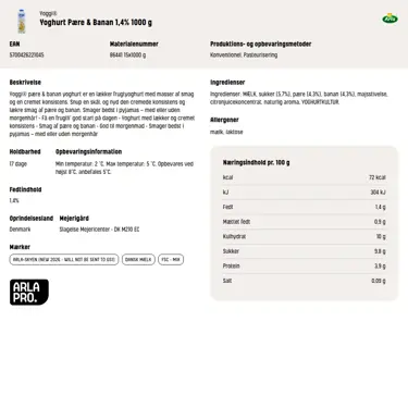 Download produktinformation