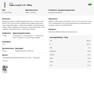 Download produktinformation