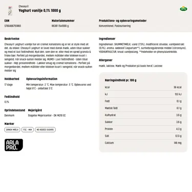 Download produktinformation
