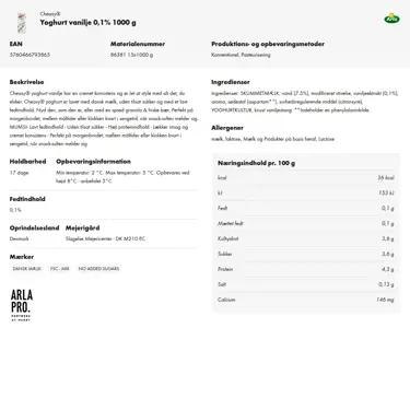 Download produktinformation