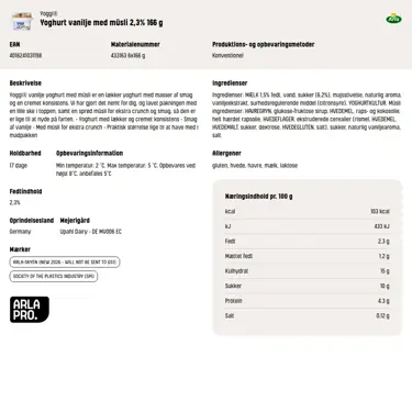 Download produktinformation