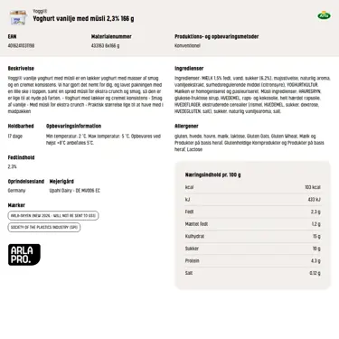 Download produktinformation