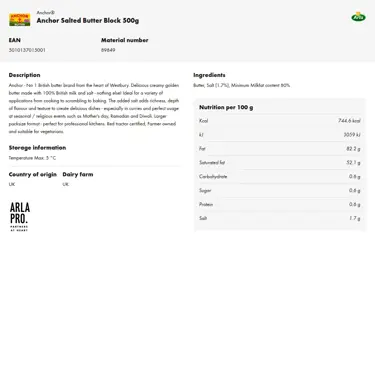 Download product information