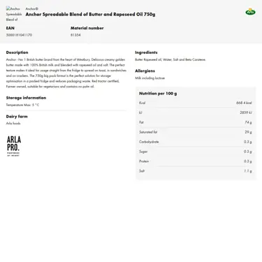 Download product information